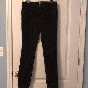 Green corduroy pants from Loft